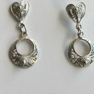 Elegant Silver Dangle Earrings